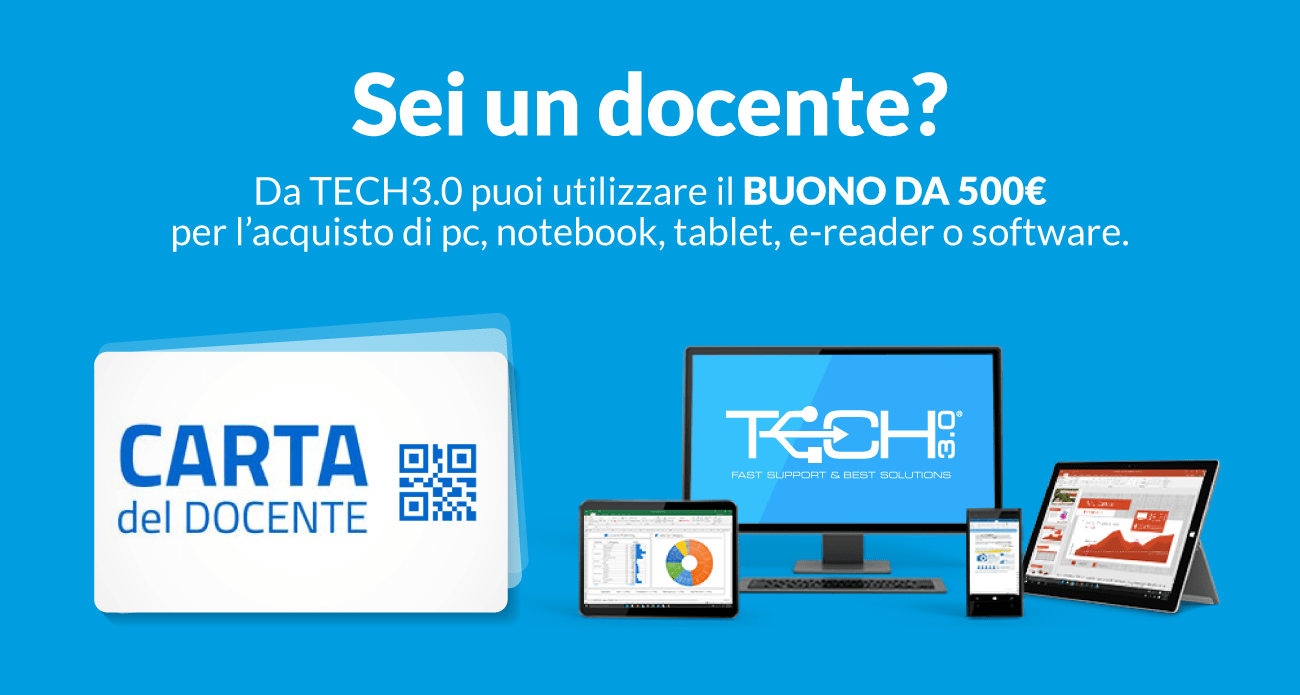 Carta del docente - TECH 3.0 - Fast Support & Best Solutions